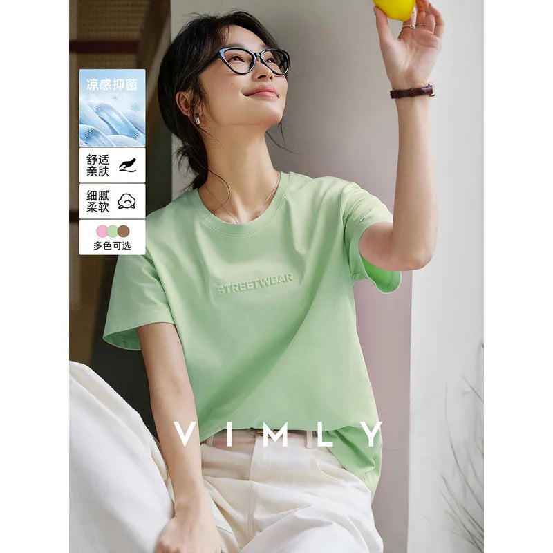 Letter-Print Crew-Neck Tee