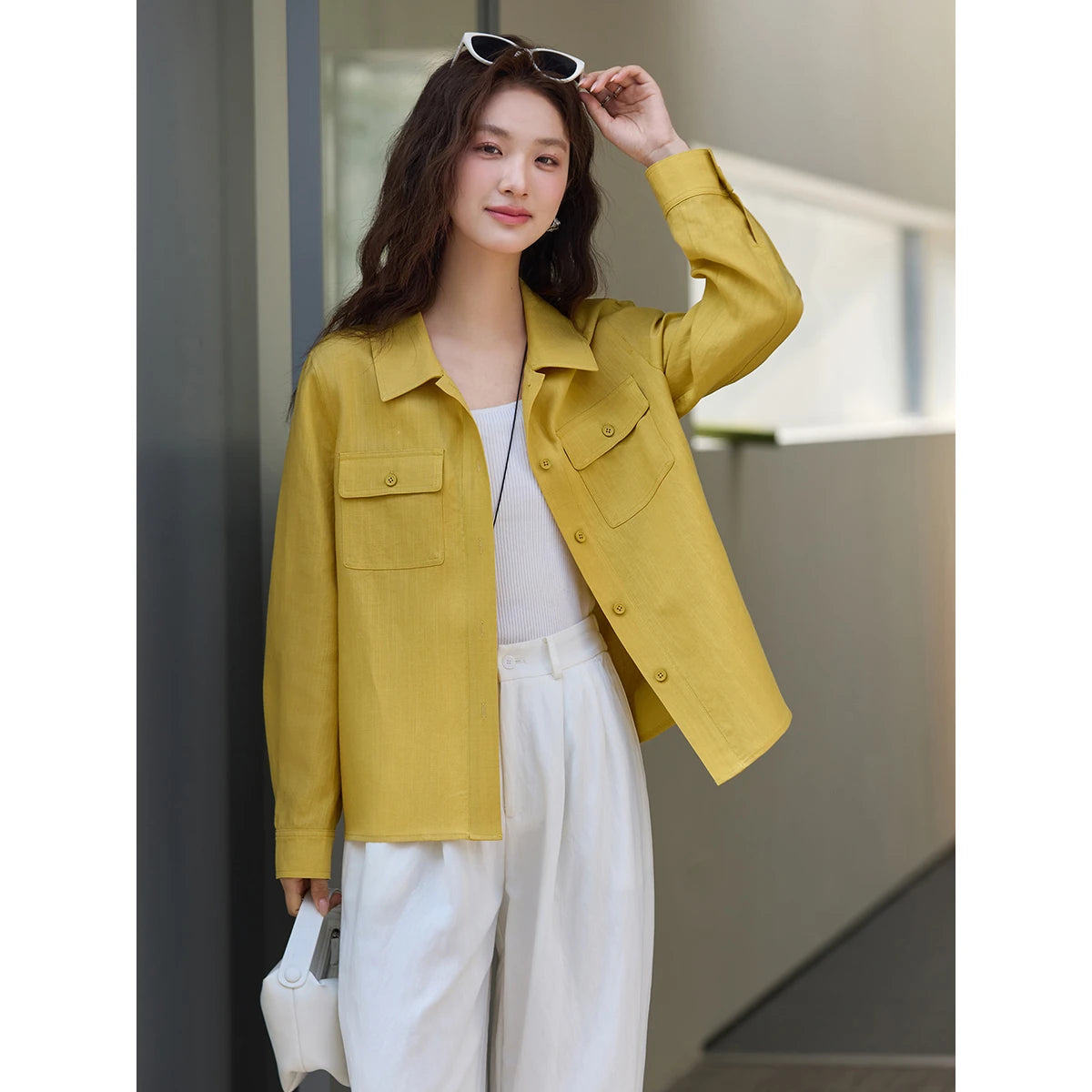 Belted Utility Shirt Jacket
