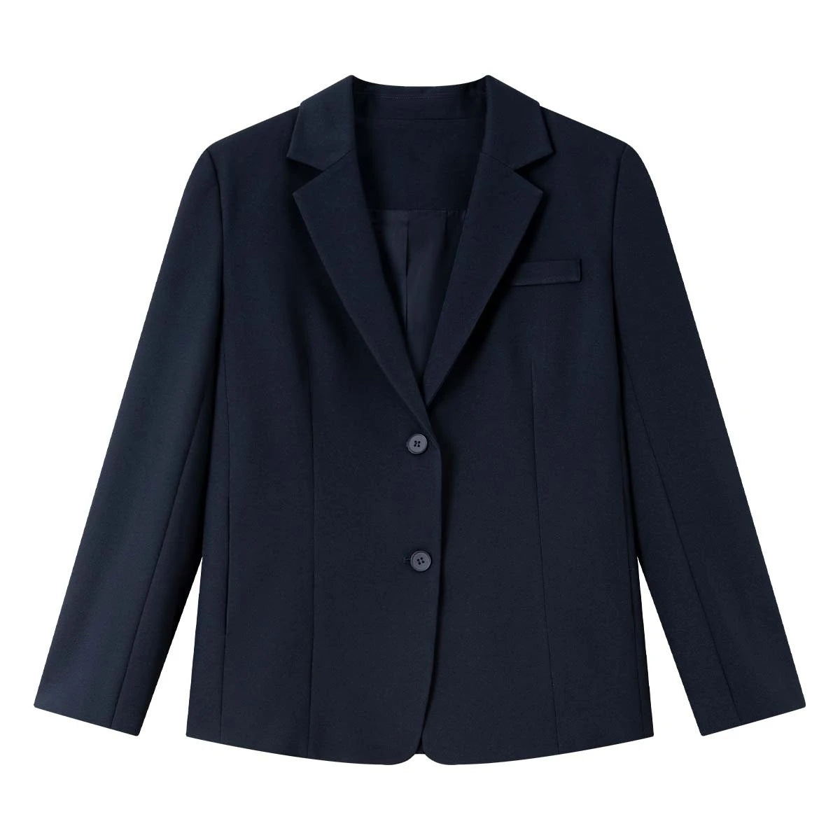 Oversized Two-Button Notched Blazer