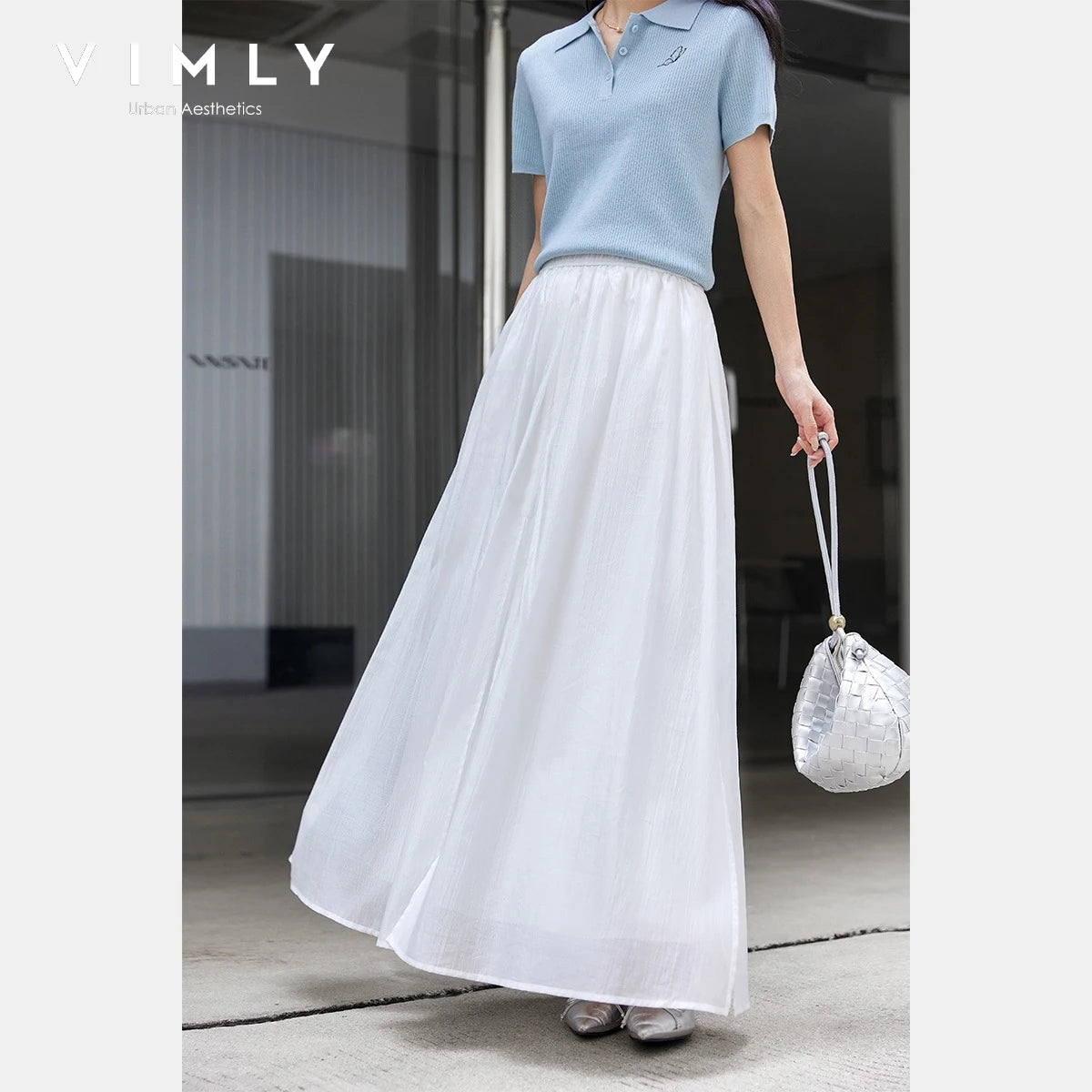Full A-Line Midi Skirt