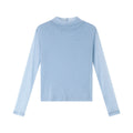 Mock-Neck Long-Sleeve Knit Top
