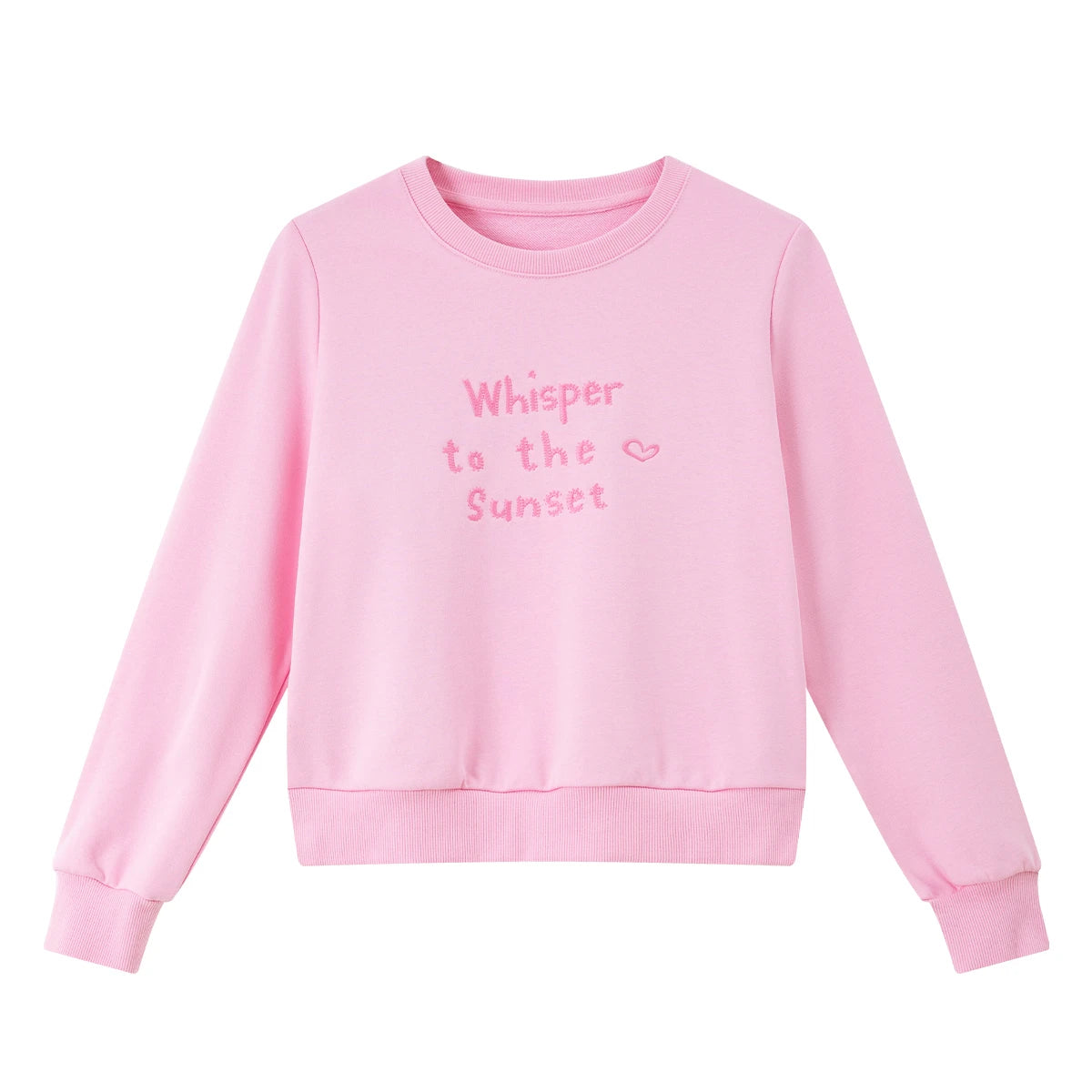 Letter Graphic Crew-Neck Sweatshirt