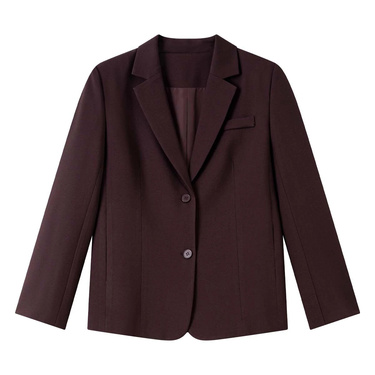 Two-Button Notched Blazer