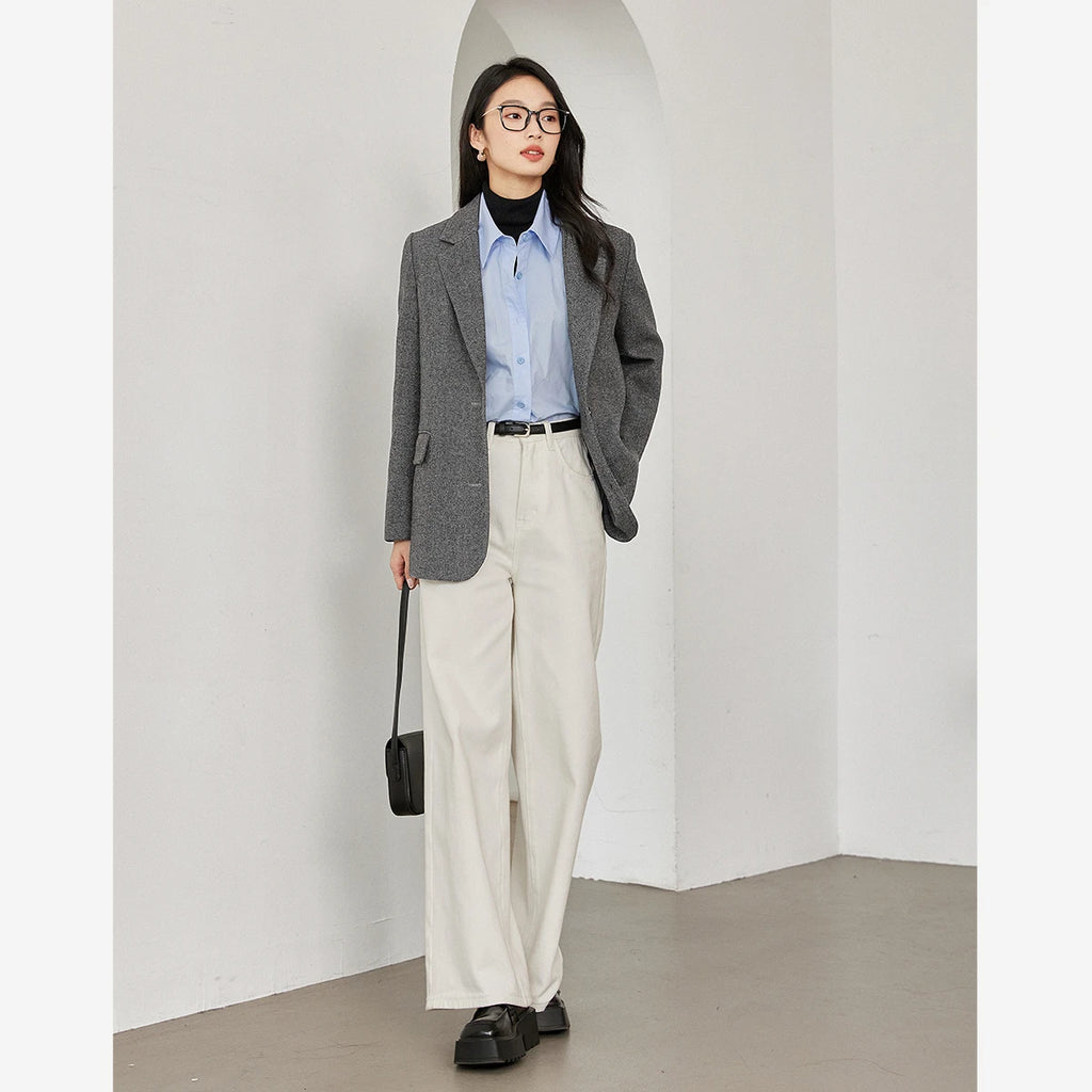 Two-Button Patch-Pocket Blazer