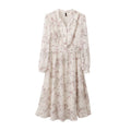 Floral V-Neck Tiered Dress