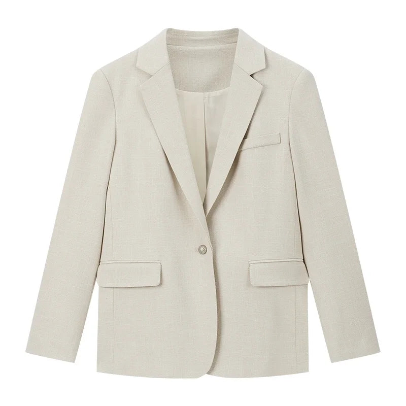 Single-Button Tailored Blazer