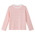 Textured Striped Long-Sleeve Tee