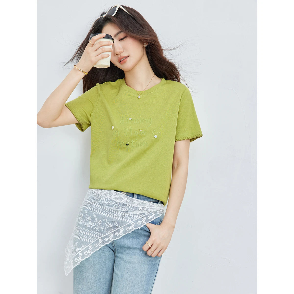 Letter Graphic Short-Sleeve Tee