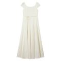 Square-Neck Puff-Sleeve Maxi Dress