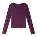 Scoop-Neck Long-Sleeve Tee