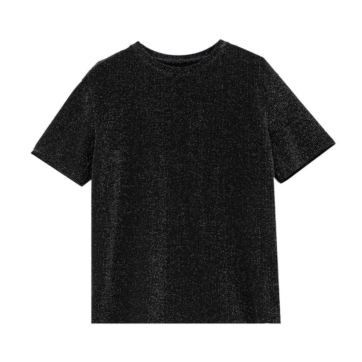 Shimmer Crew-Neck Short-Sleeve Tee
