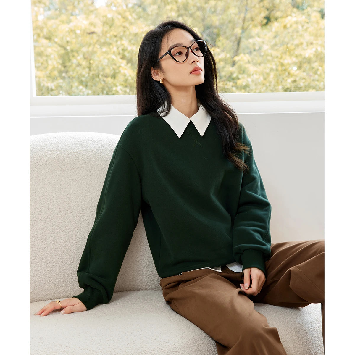 Relaxed Crew-Neck Sweatshirt