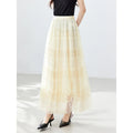 Sequin Tiered Maxi Skirt