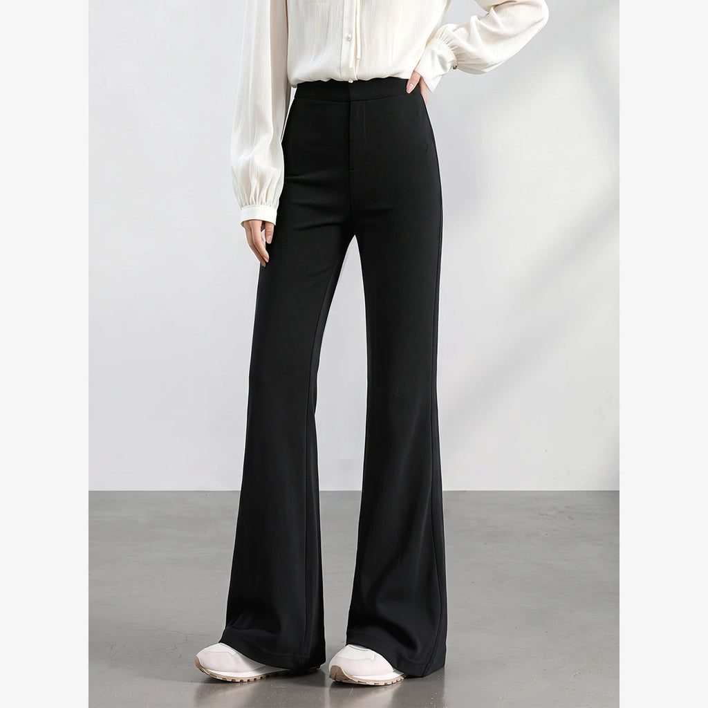 High-Rise Flared Trousers