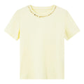 Beaded Crew-Neck Tee