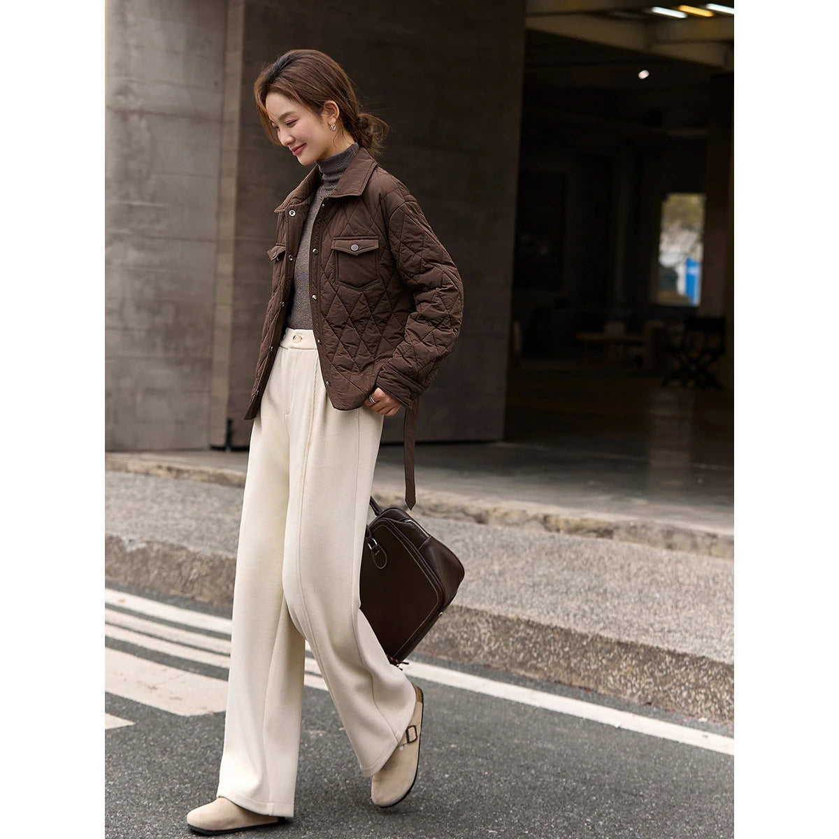 Belted Quilted Utility Jacket