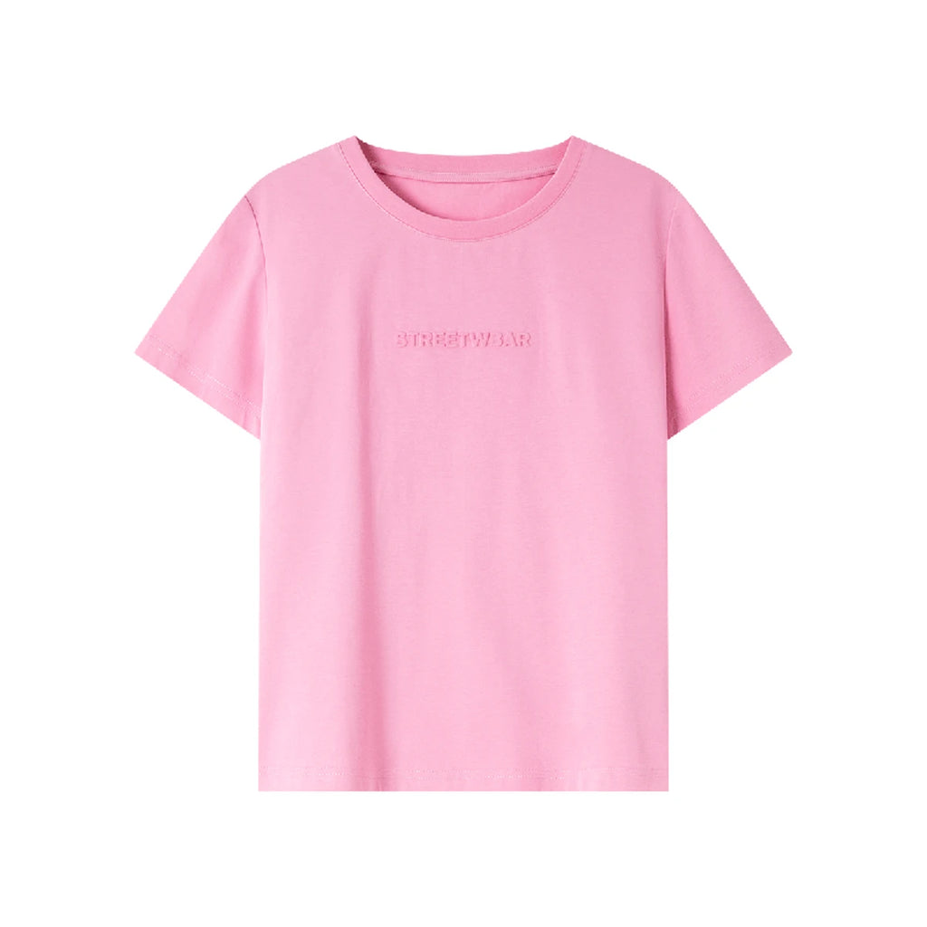 Letter-Print Crew-Neck Tee