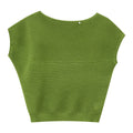 Textured Dolman-Sleeve Knit Top