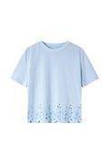 Eyelet-Hem Long-Sleeve Tee