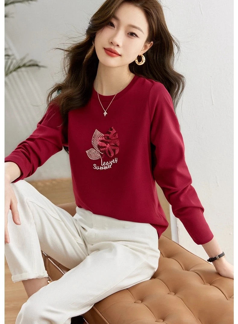 Botanical Graphic Long-Sleeve Tee