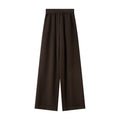 Draped Straight-Leg Knit Trousers