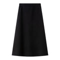 Clean Side-Zip A-Line Midi Skirt