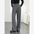 Pleat-Front Wide-Leg Trousers