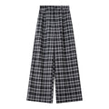 Plaid Wide-Leg Culottes
