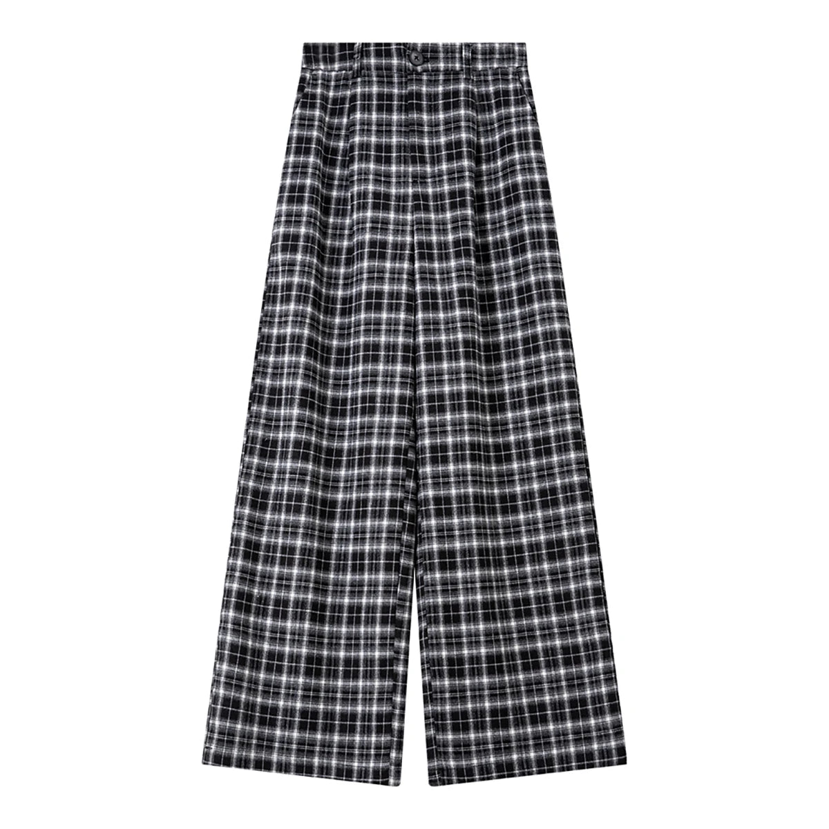 Plaid Wide-Leg Culottes