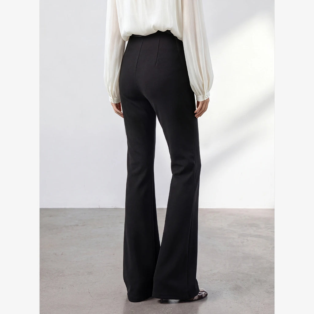 High-Rise Flared Trousers