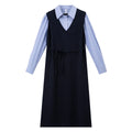 Layered Shirt Midi Dress
