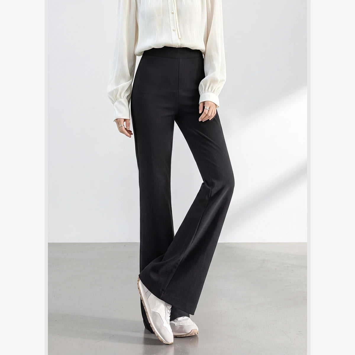 High-Rise Flared Trousers