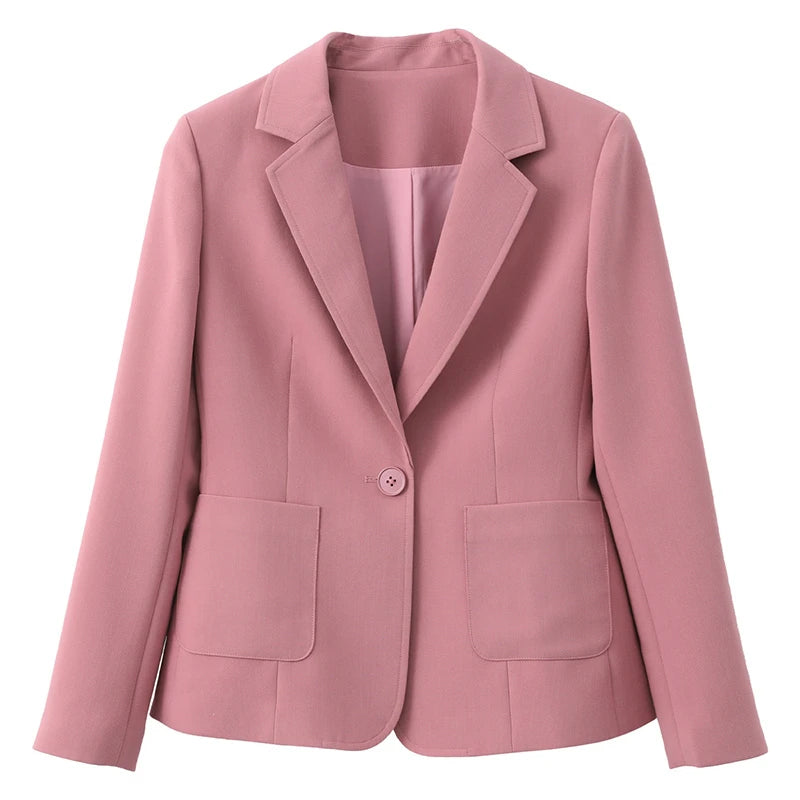 Single-Button Patch-Pocket Blazer