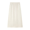 Elastic-Waist Straight Midi Skirt