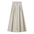 Box-Pleat Wide-Leg Trousers