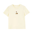 Embroidered Minimal Crew-Neck Tee