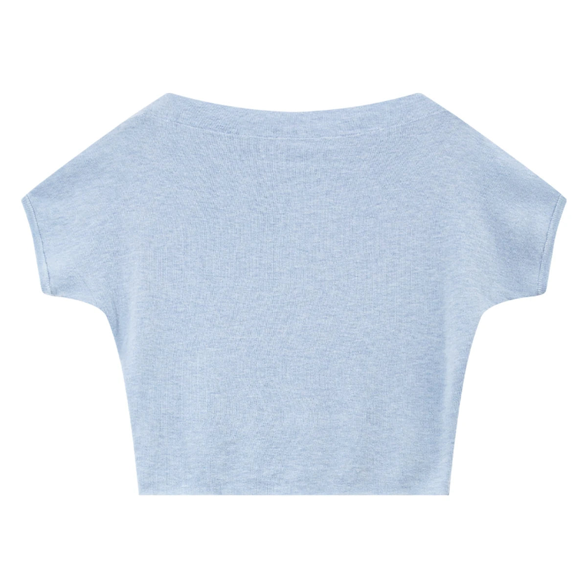 Off-Shoulder Dolman-Sleeve Knit Top