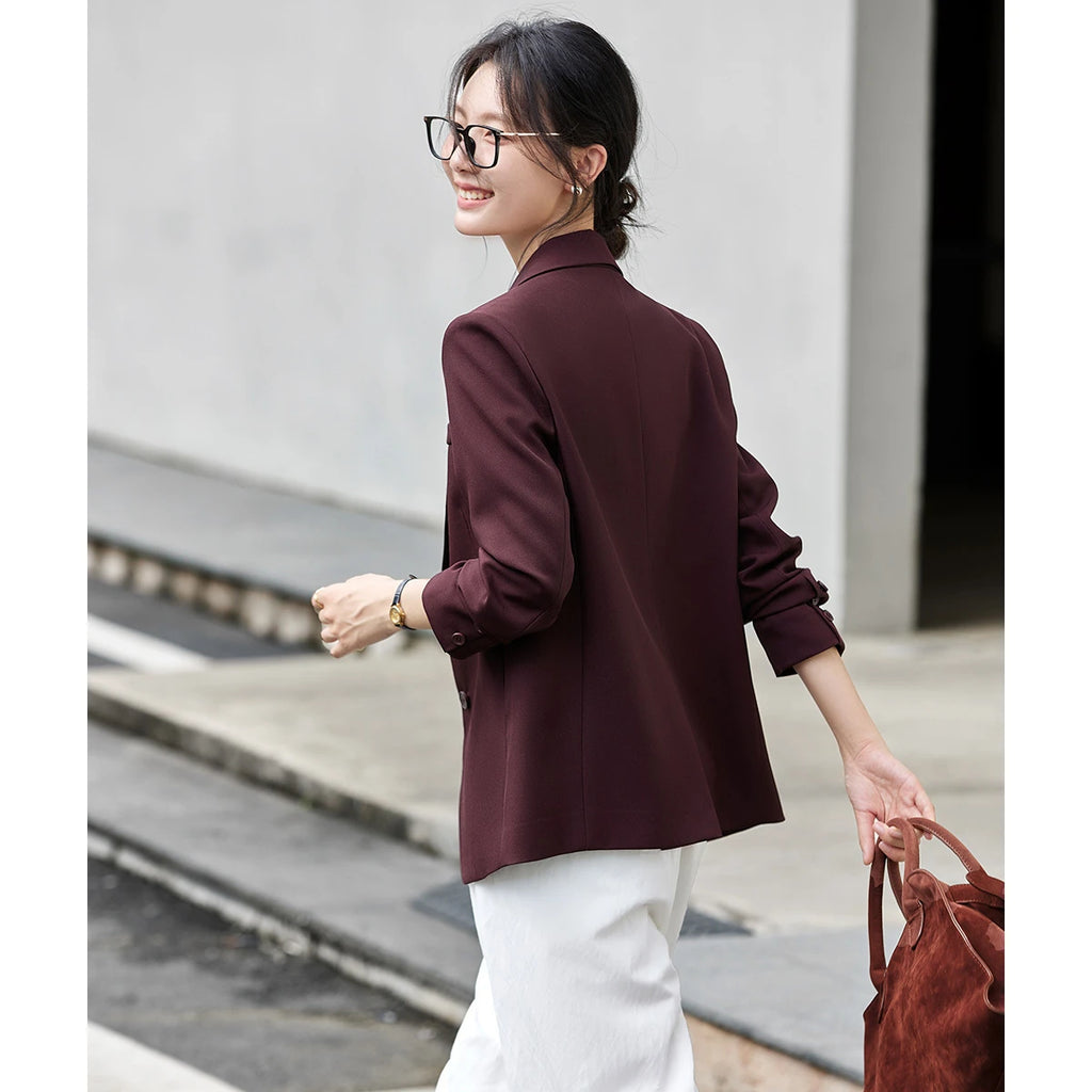 Two-Button Notched Blazer