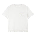 Lace-Hem Pocket Tee