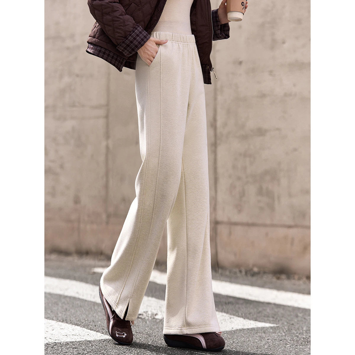 Relaxed Straight-Leg Sweatpants