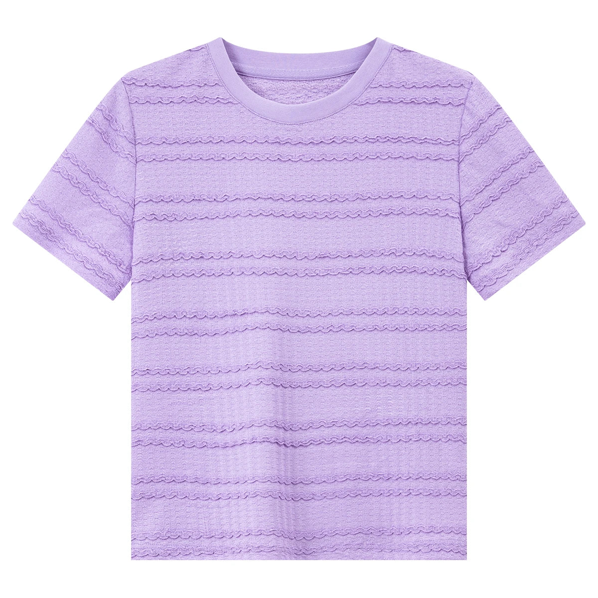 Textured Stripe Short-Sleeve Tee