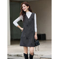 V-Neck Embellished Sleeveless Mini Dress
