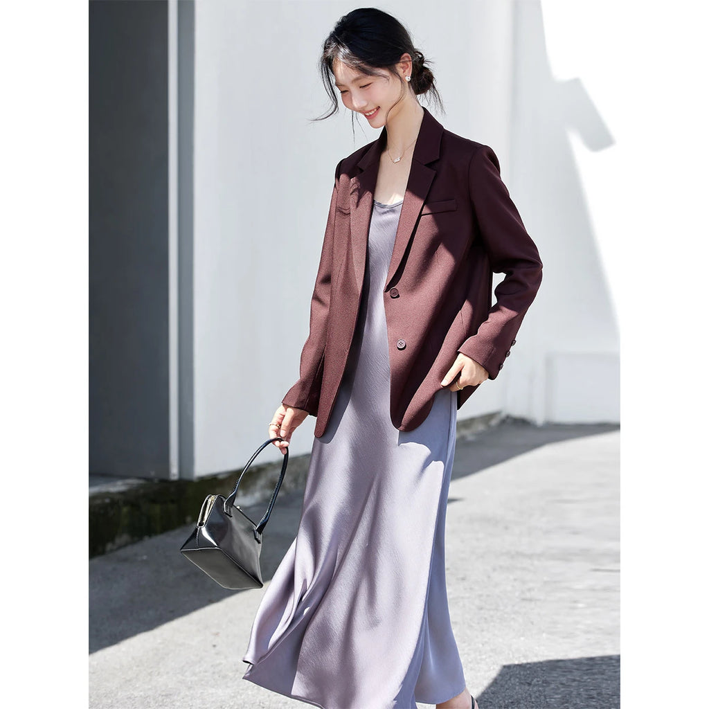 Two-Button Notched Blazer