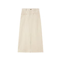Straight Corduroy Midi Skirt