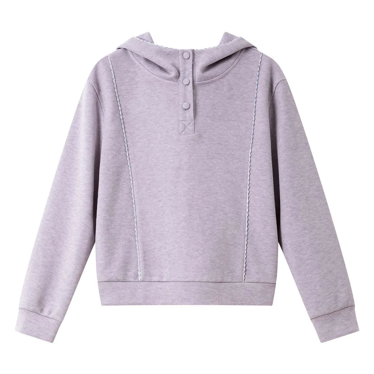 Cropped Drawstring Hoodie
