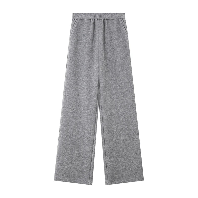 Wide-Leg Knit Trousers