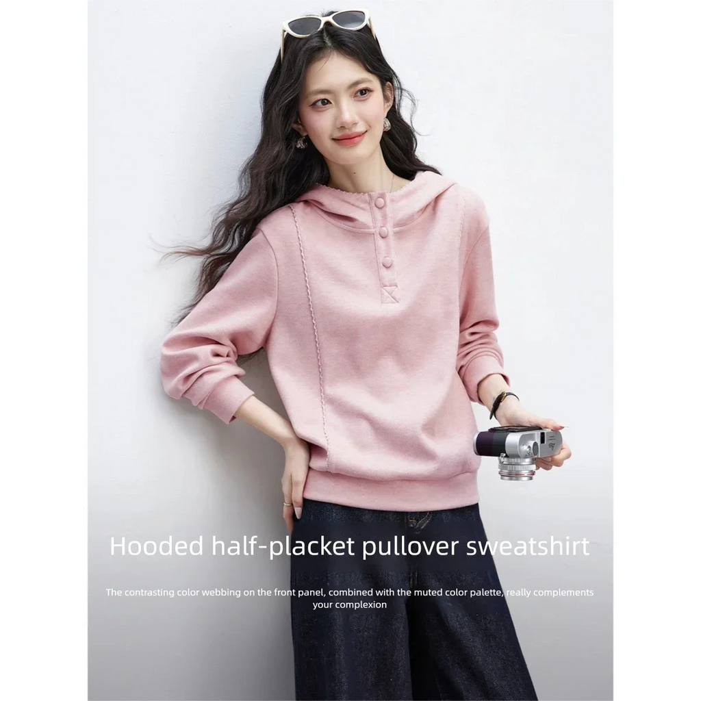 Cropped Pullover Hoodie