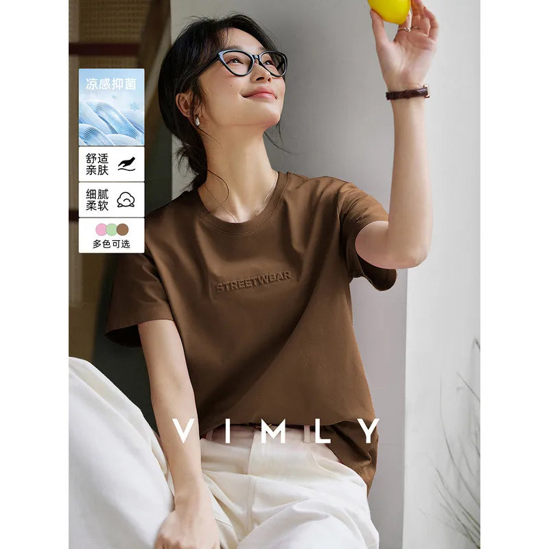 Letter-Print Crew-Neck Tee