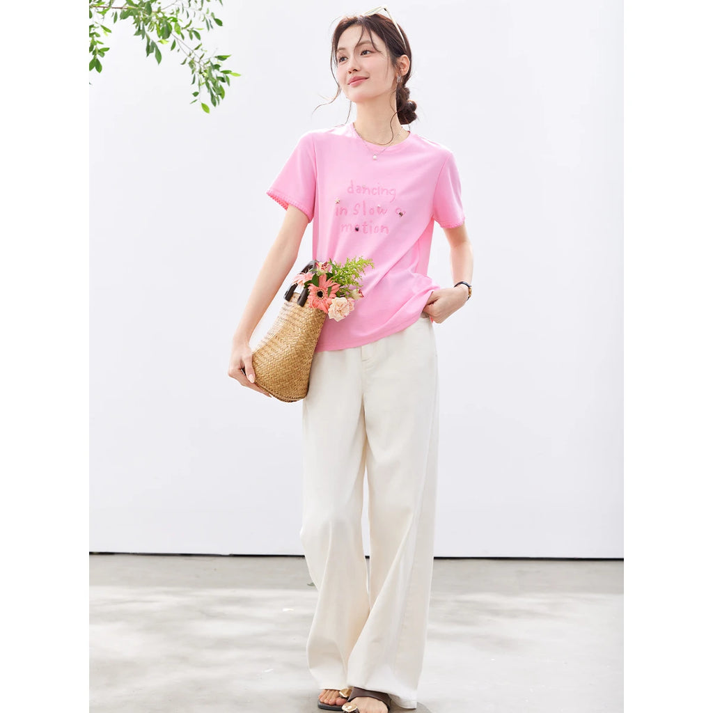 Letter Graphic Short-Sleeve Tee