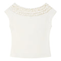 Ruffle-Trim Off-Shoulder Top